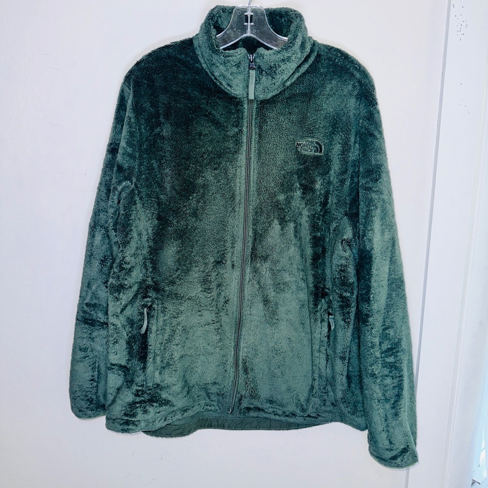 The North Face Osito Fleece Jacket Green Full Zip Womens XXL NF0A7UQJ F22